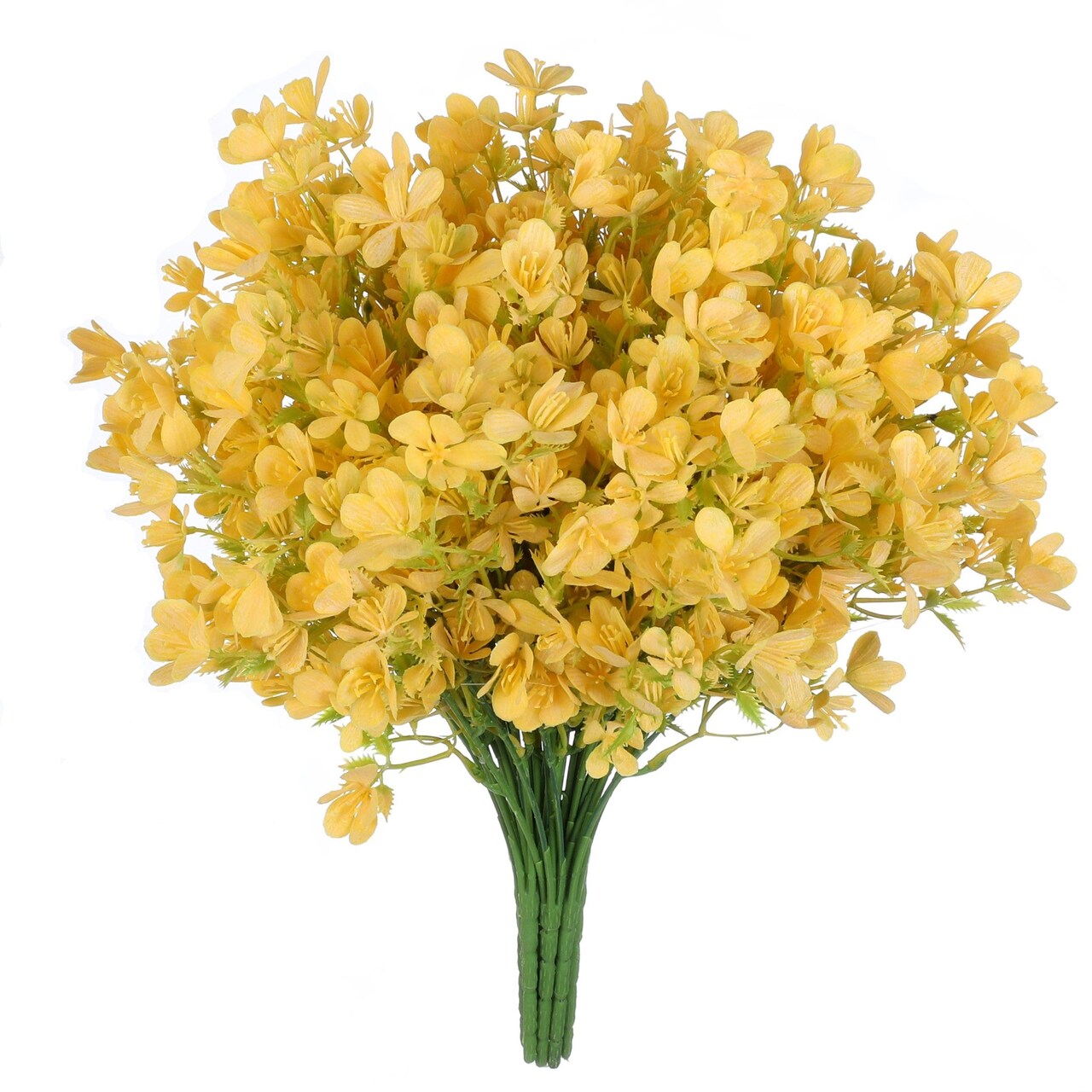 Myosotis Artificial Flowers Bulk Plastic Faux Bouquets Floral Greenery Stems Mothers Day Gift, 10pcs